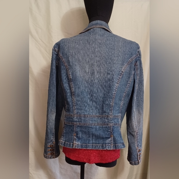 A St. John's Bay Blue Denim Women's Jacket - Picture 4 of 10